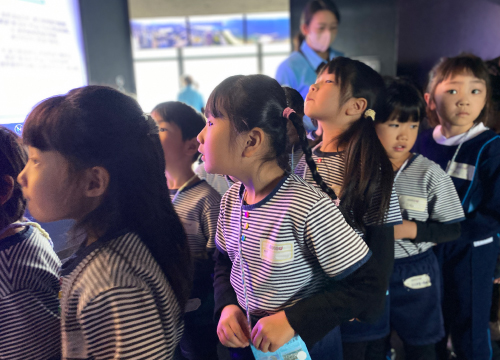 福岡市早良区有田のアン・シャーリーこども園と栄光保育園の社会科見学の写真