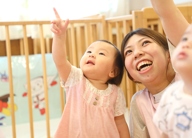 福岡市早良区有田の認可保育園の栄光保育園の０〜２歳児の保育