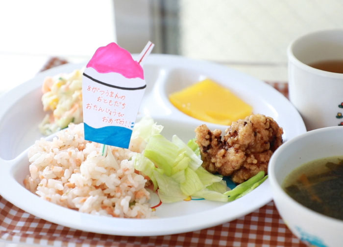 福岡市早良区有田のアン・シャーこども園と栄光保育園の乳・乳製品を使わないこだわりの美味しい給食写真