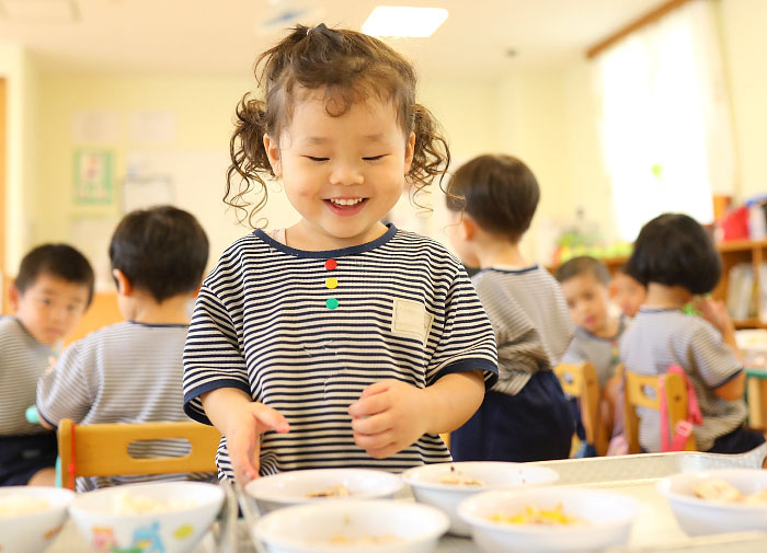 福岡市早良区有田のアン・シャーこども園と栄光保育園の乳・乳製品を使わないこだわりの美味しい給食写真